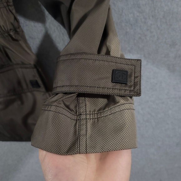 Chanel CC Trench Rain Coat Auth Size 40 US Medium Belt Jacket Runway Auth - Picture 6 of 11